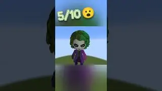 Which Joker Pixelart Is The Best🤔 #shorts #minecraft #dc #dceu #joker