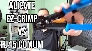 É possível crimpar um RJ45 comum com o alicate de Crimpar EZ-Crimp da Pier Telecom FER0069?