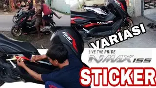 #kdssticker VARIASI cutting sticker NMAX 2020 simpel dan keren begini proses pemasanganya?!!
