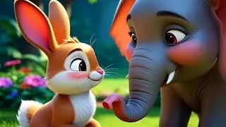 Khargosh aur ninha Hathi 😊 Hathi aor khargosh ki kahani cartoon video