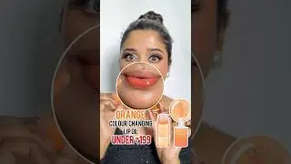 Omg This Colour Changing Lip oil changes into Orange shade🧡🫦#youtubeshorts #ytshorts #viralvideo