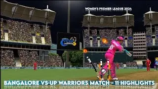 Bangalore vs UP Match 11 Highlights Women's Premier League 2024 | WCC3 WPL 2024 | Rajtamizhan Gaming