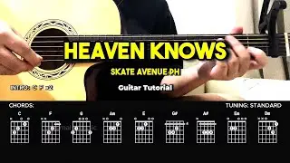 Heaven Knows - Skate Avenue | Easy Guitar Tutorial For Beginners (CHORDS & LYRICS) #guitarlesson