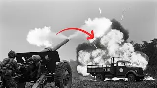 Japaner feuert Kanone allein ab &ndash; Dann explodierten 4 LKWs!