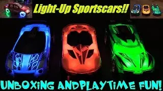 Children's Toy Cars: Hot Wheels Hyper Racer Sportscars and Bump & Go Pick-Up Truck