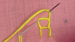 Open Chain Stitch Embroidery Design | Embroidery For Beginners 🌞 @SunEmbroidery