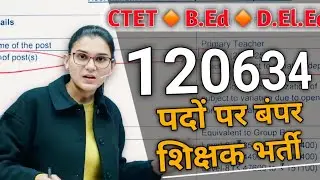 CTET / B.Ed / D.El.Ed best chance for vacancy in PRT and HIGH SCHOOL teacher