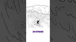 Somnolent Tater - Surfing #digitalcomics #dreamsvsreality #surfing #beachdreams #workathome