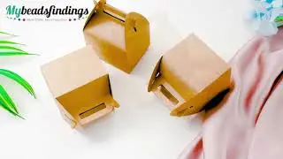 Foldable Kraft Paper Box | Gift Packing Box | Bakery Cupcake Box Container