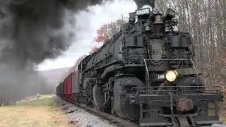 [4K] Western Maryland 1309: Baldwin's Last Steam Locomotive
