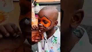 Art came alive at the twins&rsquo; child dedication 🎨❤️Face painting with joy, colour, and memories