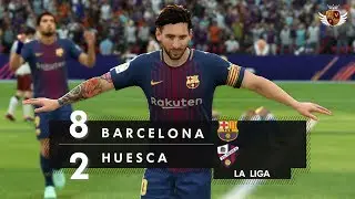 BARCELONA 8 x 2 HUESCA NO FIFA 18 - LA LIGA | NARRAÇÃO DE TÉO JOSÉ