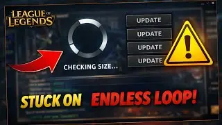 League of Legends Update Not Working Fix | Stuck on Checking Size