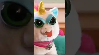 A dragon argues with a unicorn!