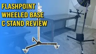 Flashpoint Folding Wheeled Base C Stand Review: Great Rolling Heavy Duty Light Stand