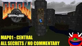 Doom 2: Earthless - MAP01 Central - All Secrets No Commentary Gameplay