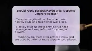 Should Young Baseball Players Wear A Specific Catcher's Helmet? - Baseball Equipment Hub
