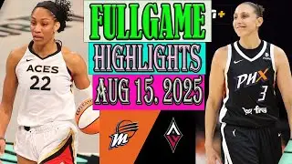 Phoenix Mercury vs Las Vegas Aces FULLGAME Qtr Highlights [Aug 15, 2O25]| Women's Basketball 2025