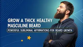 Grow a Thick Healthy Masculine Beard | Powerful Subliminal Affirmations for Beard Growth 🌟💪