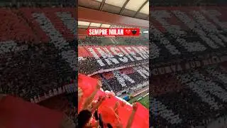 🔥 Epic AC Milan Ultras Choreography | Curva Sud Milano Creates Unbelievable Atmosphere 🔥