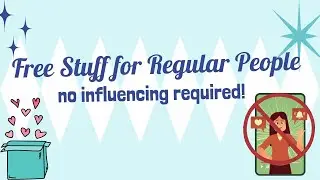 Free samples! No shipping cost! No influencing required!