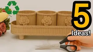 How to get rich with waste?😱 Ideas for attractive decoration with cardboard!