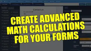 How to create advanced math calculations for your forms