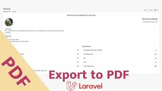 Update Payslip salary PDF in Laravel 10 | HR System