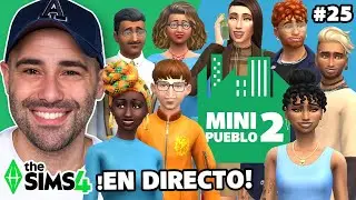RETO del MINI PUEBLO 2 en Directo 🏘️ Los Sims 4 | Ep. 25