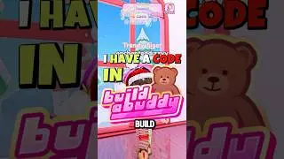 I just got a *CODE* In BUILD A BUDDY! Make sure to stay tuned for another one.. 👀🧸🌈 #roblox
