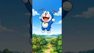 ✨ Doraemon Flying in the Sky | Fun Cartoon Video 🌹#shortvideos #cartoon #doraemon