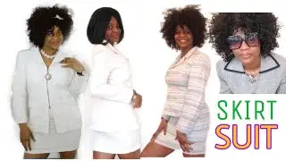 Women Designer Skirt Suit: Formal and Casual Ladies wear, Try on haul