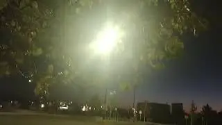 UFO siting bright light end times Revelation light workers 144k to see green angel of light