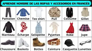 ESTUDIA NOMBRE DE LAS ROPAS Y ACCESORIOS EN FRANCÉS ||✅FRANCÉS DESDE CERO PARA PRINCIPIANTES