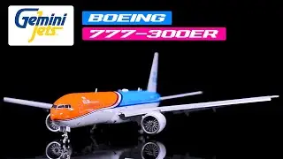 Boeing 777-300ER Commercial Aircraft with Flaps Down KLM 1/400 Diecast Model Airplane by GeminiJets