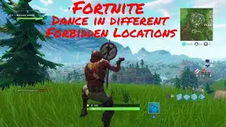 Fortnite Dance in different Forbidden Locations Challenge