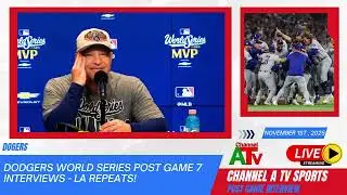 LA Dodgers Win World Series Again! Postgame 7 Interviews