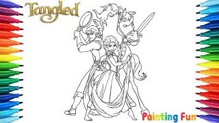 Coloring Tangled [Coloring book] #art #coloring