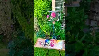 Day10 #stradaeasel #dahlia in my #cottagegarden #allaprima #artdemo #bakuma #bakumaart #floralart