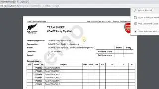Create Manual Teamsheet