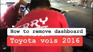 HOW TO REMOVE DASHBOARD/AC EVAPORATOR TOYOTA VIOS 2016 model