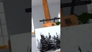 VR painting Winter Wonderland by Jeff Suits #shorts #art #oilpainting #metaquest2