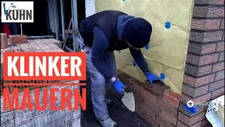 Haus isolieren und verblenden Part 1 | brickwork bricklaying | утепление кладка клинкера в Германии