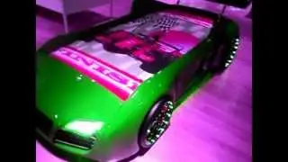 Autobett, Kinderbett, Autobetten, Sport V8 in gr&uuml;n