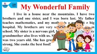 My wonderful Family  / Learning English Speaking / Level 1 / Listen and Practice \ #2  #LMEnglishTV