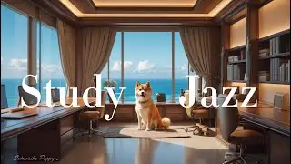 Jazz Study Music (Study with Shiba Inu): Calm Music for Deep Study/Work Concentration 🎶📚