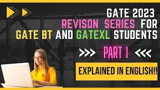 GATE 2023 BIOTECHNOLOGY AND LIFE SCIENCES PAPER REVISION NOTES!!LAST MINUTE NOTES FOR REVISION!!🥳💃😎