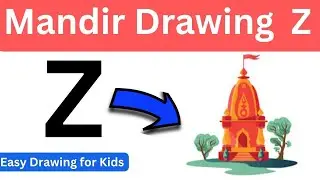 Temple drawing | Drawing for 3rd class student | Basic drawing for kids step by step with pencil