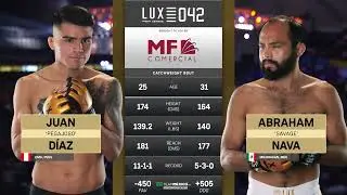 Juan “Pegajoso” Díaz impone su estilo ante Abraham “Savage” Nava | Victoria por Decisión | LUX 042