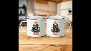 An Enamel Camping Mug Beary Christmas! 🐻 🎄
